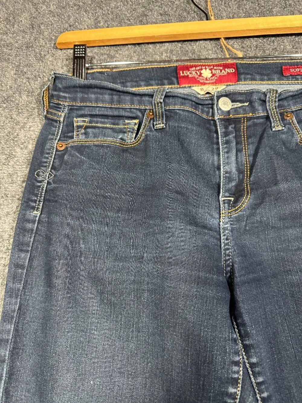 Lucky Brand Jeans Womens 8 Sofia Skinny Cotton Stretch Pockets Logo